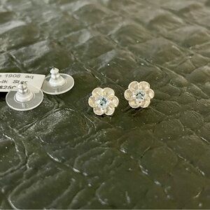 Sterling silver 925 Aquamarine Earrings